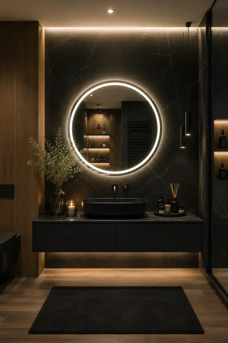 Lustro LED podświetlane okrągłe na wymiar Helsinki – zdjęcie 9