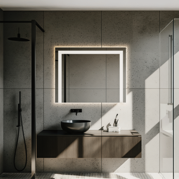 Lustro LED podświetlane prostokątne Ateny