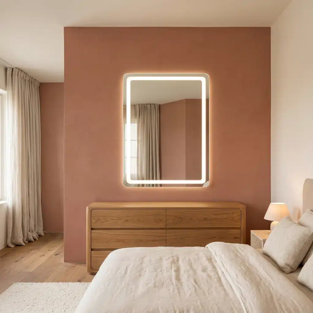 Lustro LED podświetlane prostokątne Baku — LED lustro prostokątne