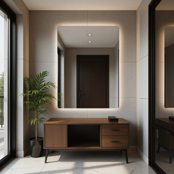 Lustro LED podświetlane prostokątne Bangkok