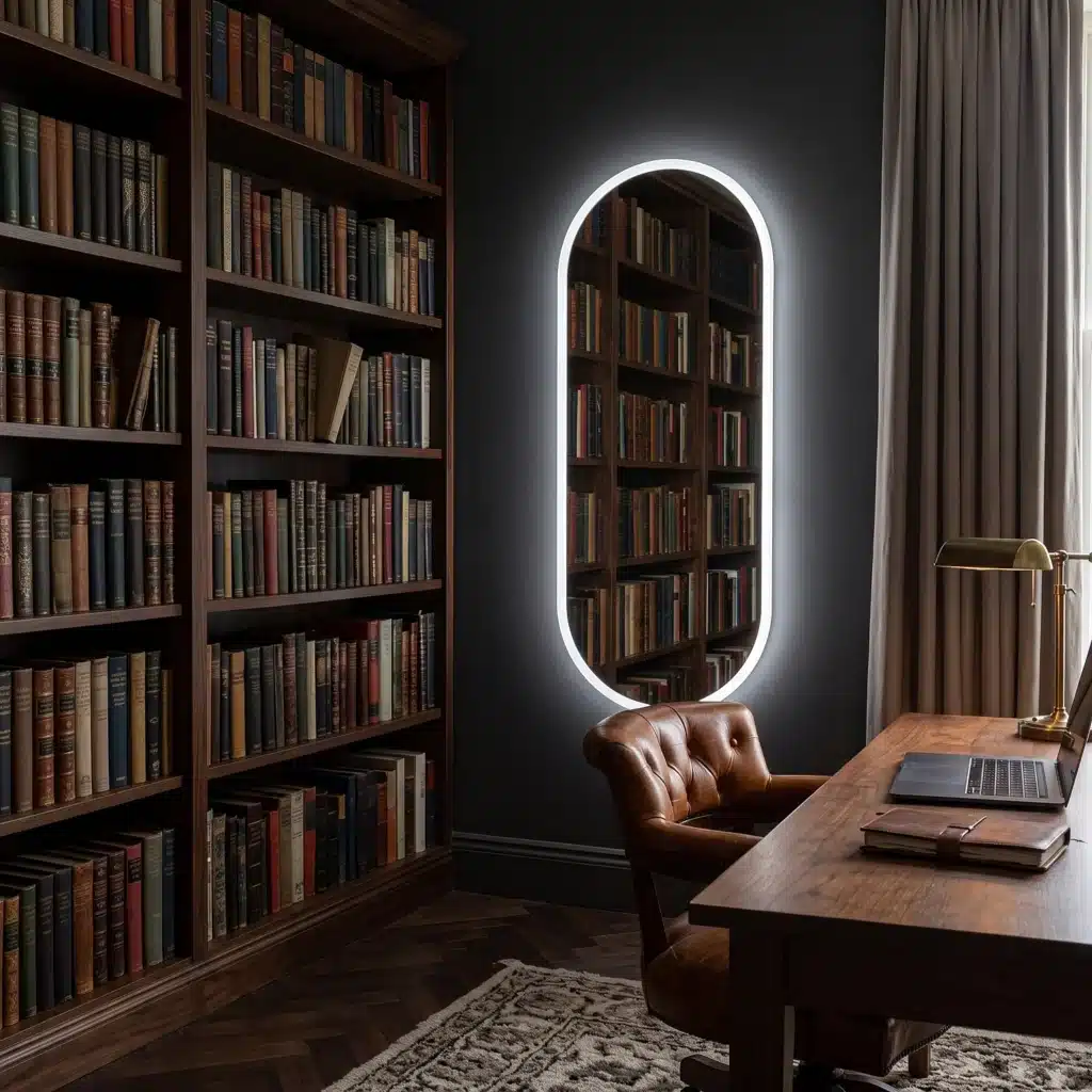 Lustro LED podświetlane owalne Cardiff w aranżacji