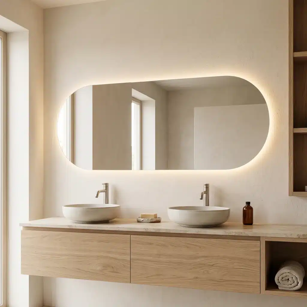 Lustro LED podświetlane owalne Dublin