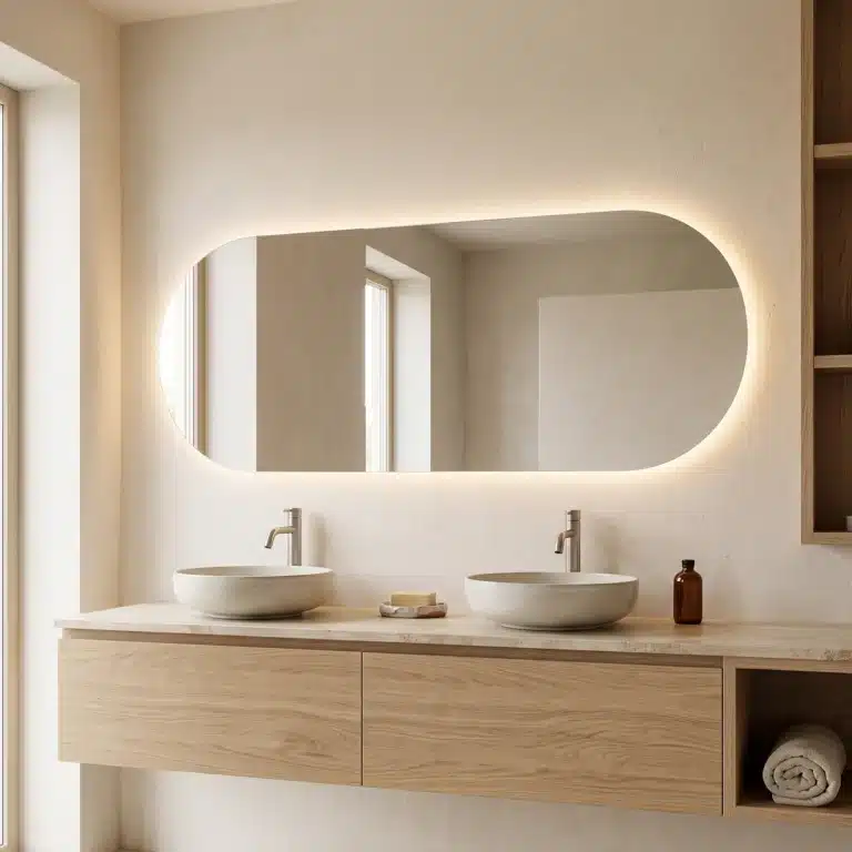 Lustro LED podświetlane owalne Dublin – zdjęcie 2