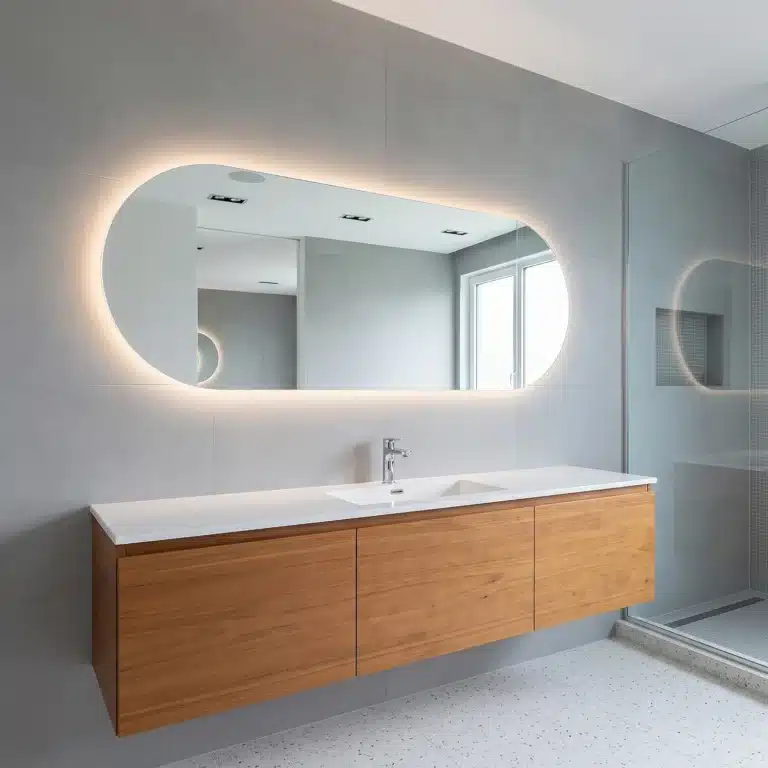 Lustro LED podświetlane owalne Dublin – zdjęcie 3