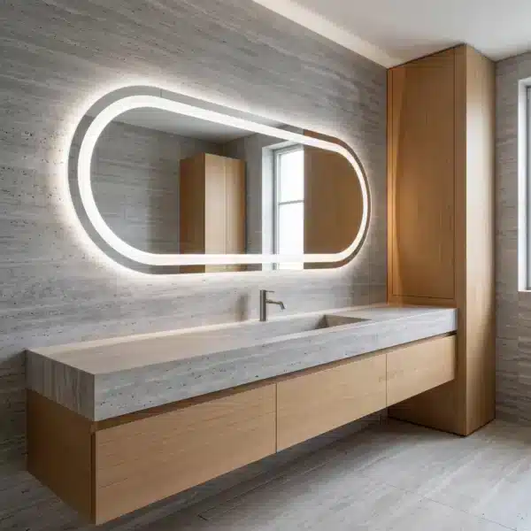 Lustro LED podświetlane owalne Glasgow