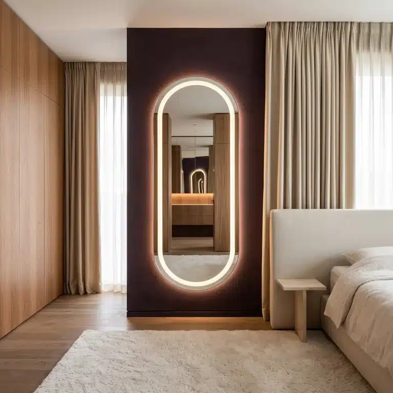 Lustro LED podświetlane owalne Glasgow – zdjęcie 3