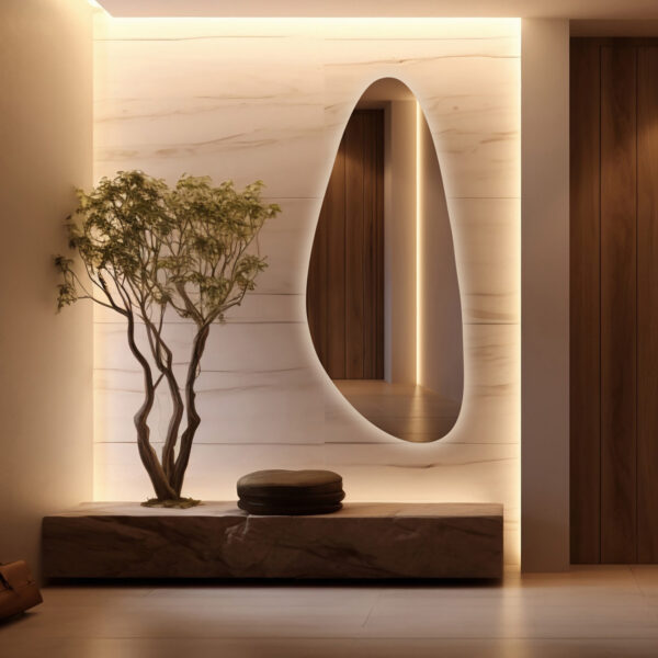 Lustro LED podświetlane nieregularne Marsylia