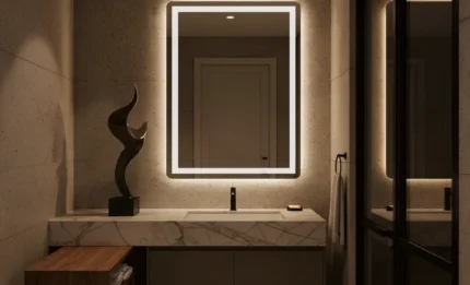 Lustro LED do łazienki – na co zwrócić uwagę przed zakupem