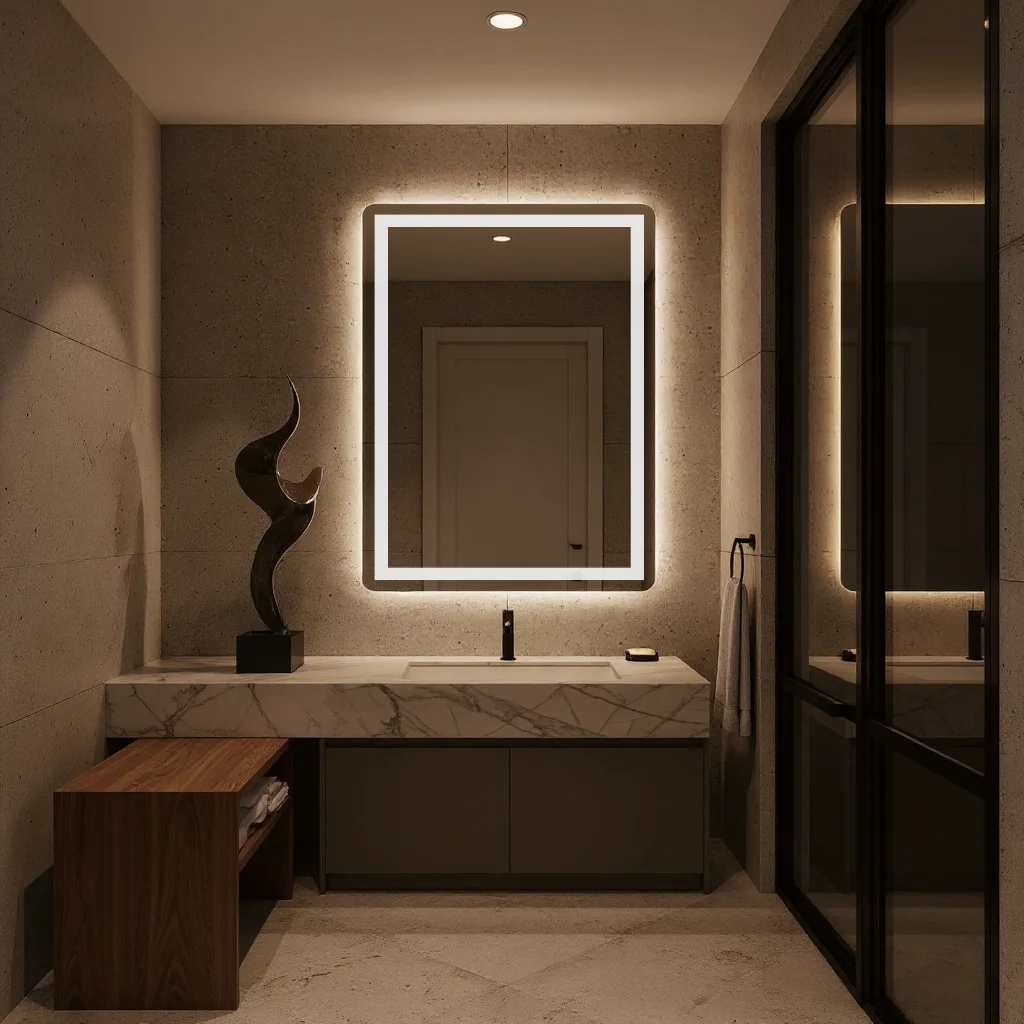 Lustro LED do łazienki – na co zwrócić uwagę przed zakupem