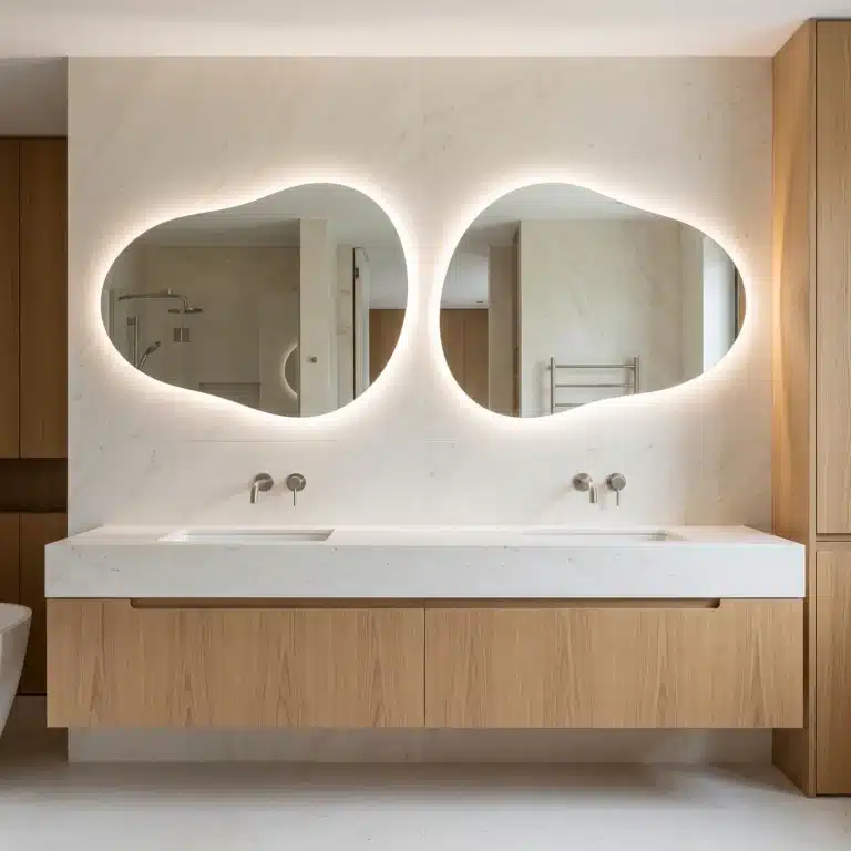 Lustro LED podświetlane nieregularne Korfu