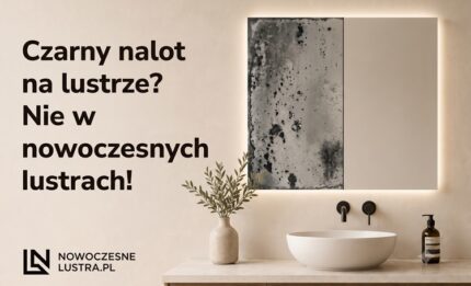 czarny nalot na lustrach