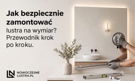 jak zamontować lustro na wymiar