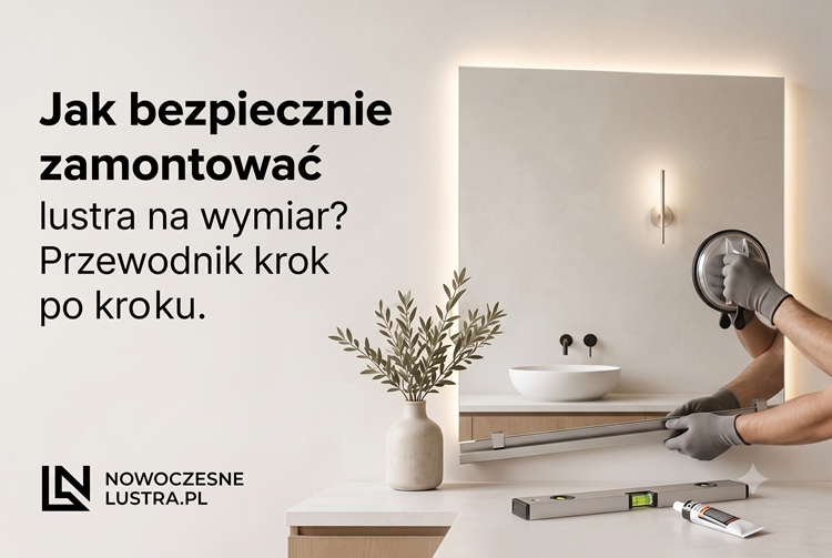 jak zamontować lustro na wymiar