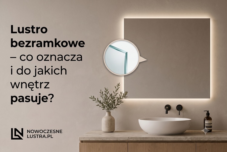 lustro bezramkowe - co to oznacza