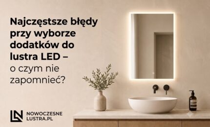 Najczęstsze błędy przy wyborze dodatków do lustra LED – o czym nie zapomnieć