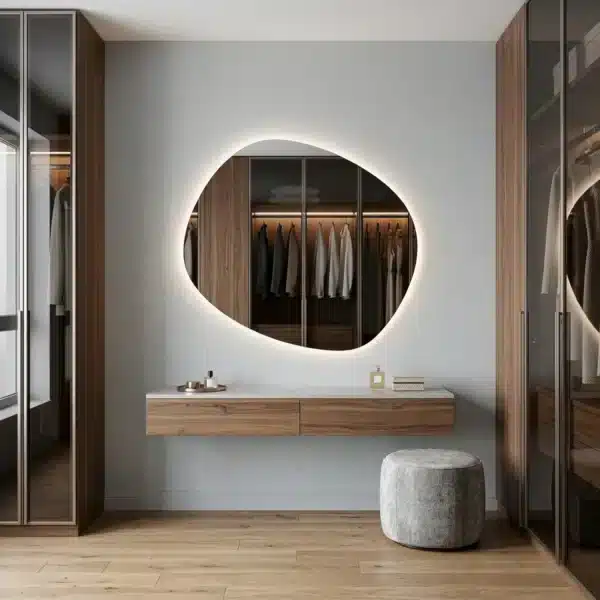Lustro LED podświetlane nieregularne Kos